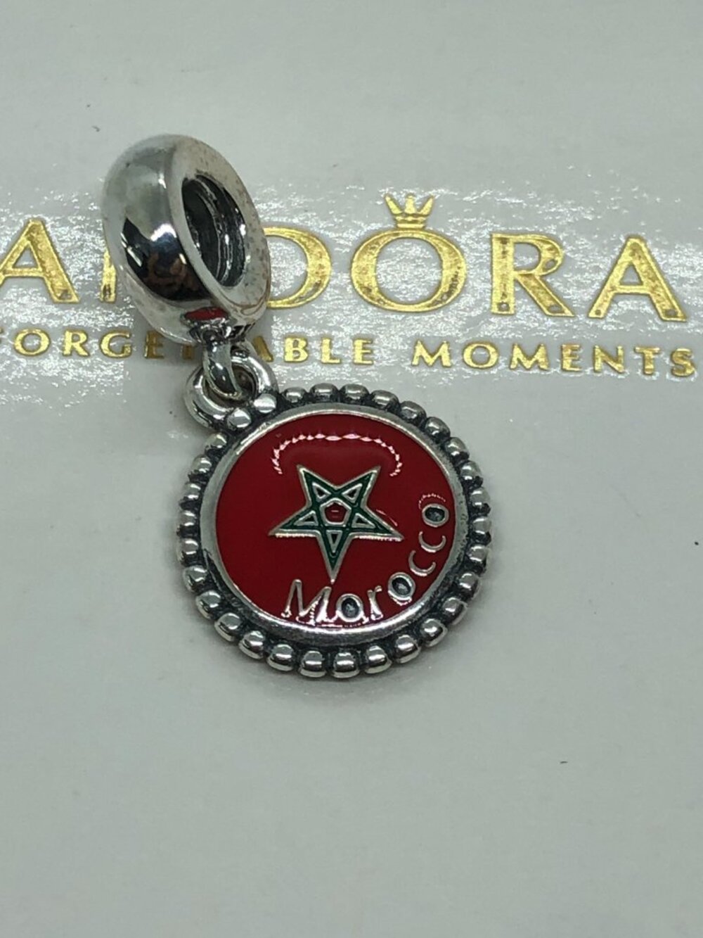 ✨🔥Pandora Morocco Flag charm S925 Silver with box